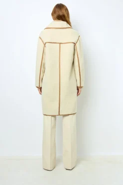 Hot ANNA - High-waisted wide-leg pants in jean Coats