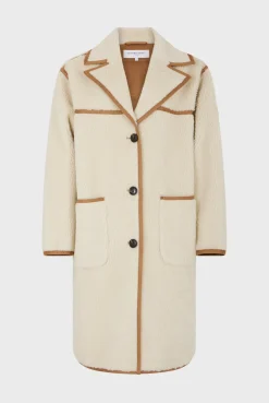 Hot ANNA - High-waisted wide-leg pants in jean Coats