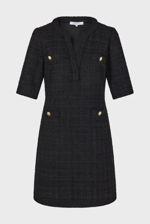 Clearance Black tweed mini dress - SALOME Dresses