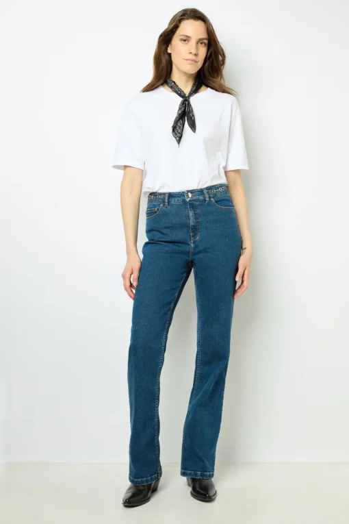 Clearance Bootcut with gold buckles - NAIADE Trousers