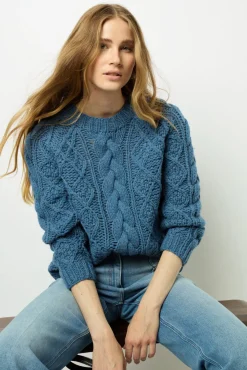 Hot Chunky twisted sweater - JORDANA Knitwear