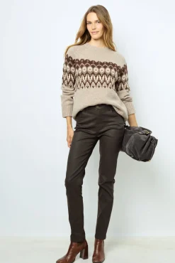 Online Coated slim jeans - NOURIA Trousers