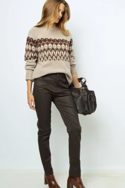 Online Coated slim jeans - NOURIA Trousers