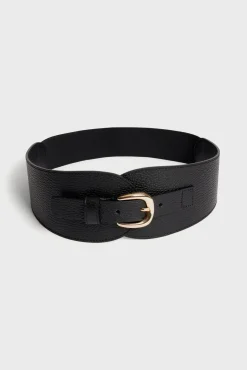 Hot Corset belt in grainy leather - OLYMPE Belts