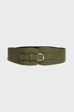 Hot Corseted belt in leather - OLYMPE Belts
