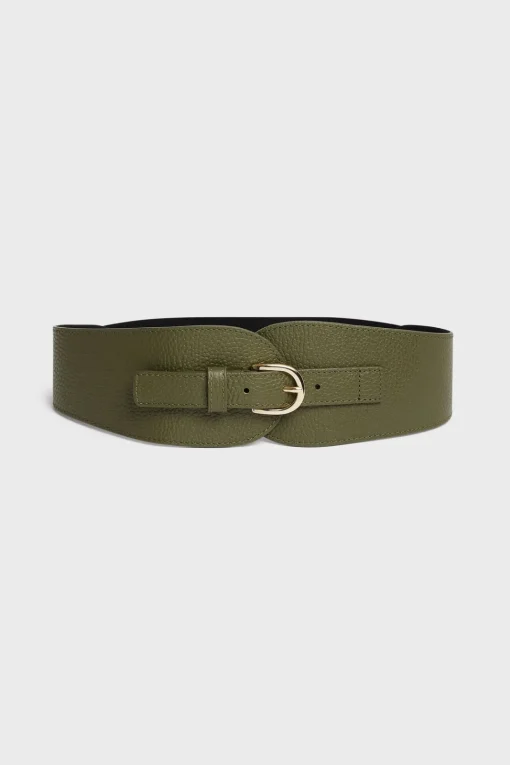 Hot Corseted belt in leather - OLYMPE Belts