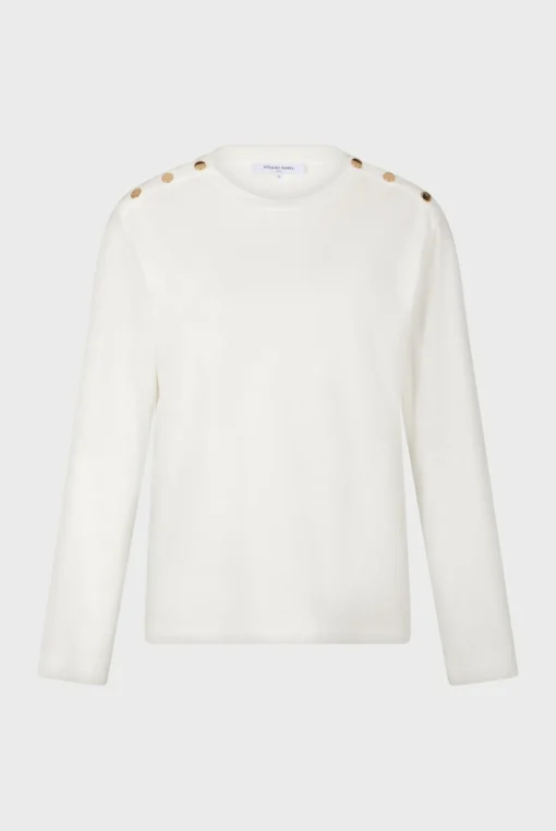 Fashion Cotton long sleeve T-shirt - AUDELIE Tops & T-Shirts
