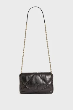 Online Crossbody bag in quilted metallized leather - LE FANNY The Fanny Bag|Shoulder Bags