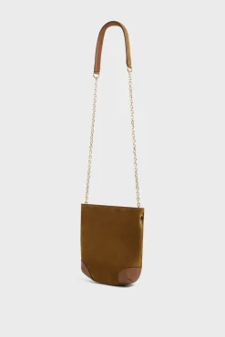 Best Crossbody bag in suede leather - LE MINI CHARLOTTE Shoulder Bags|Bucket Bags