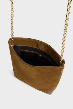 Best Crossbody bag in suede leather - LE MINI CHARLOTTE Shoulder Bags|Bucket Bags
