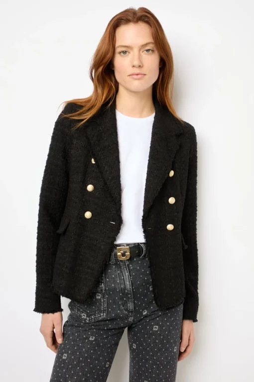 Outlet Double-breasted tweed blazer - MYLA Jackets