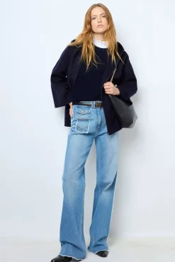 Hot Double-face wool cape - NESRYNN Coats