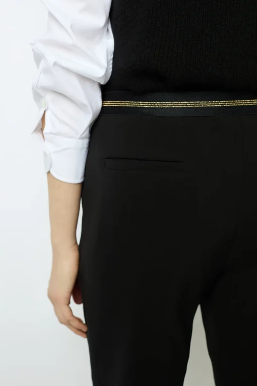 Hot Elasticated black slim pants - NEA Trousers