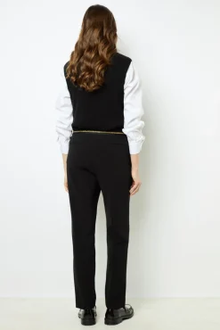 Hot Elasticated black slim pants - NEA Trousers