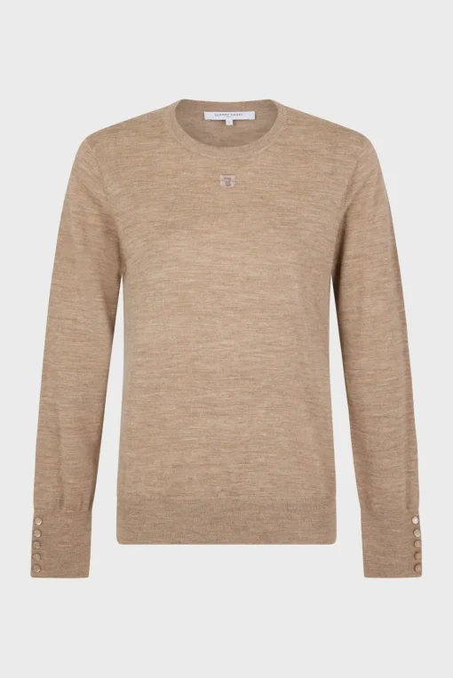 Discount Fine wool round neck sweater - JADE Knitwear