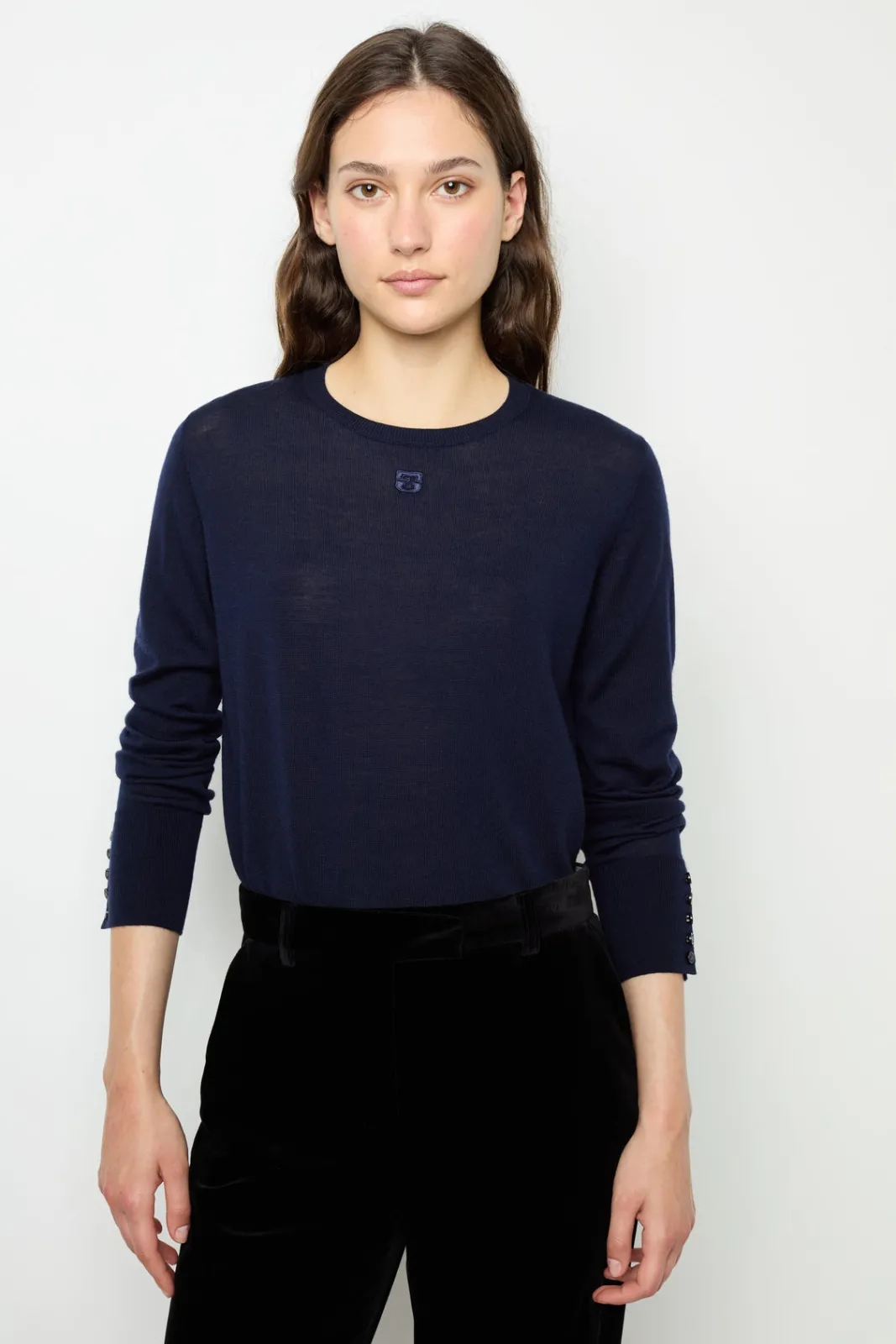 New Fine wool round neck sweater - JADE Knitwear