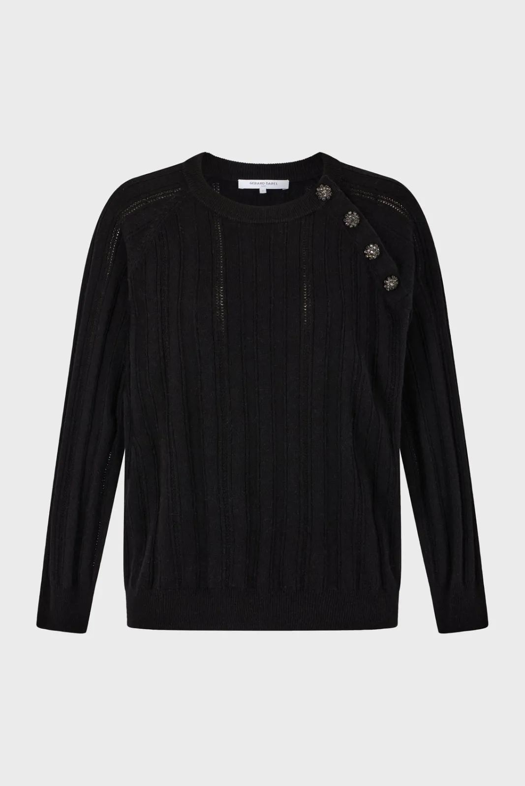 Best Fine wool sweater with rhinestone - JOSETTE Knitwear