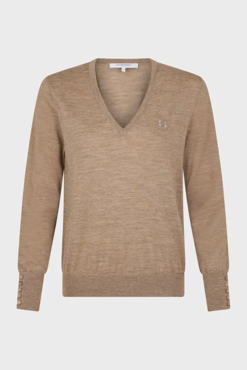 Clearance Fine wool V-neck sweater - JULIETTE Knitwear