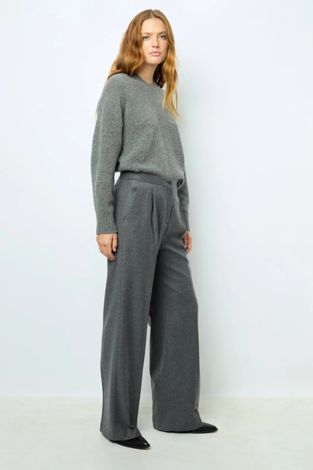 Hot Flannel straight cut pants - NIA Trousers|Suits & Outfits