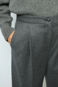 Hot Flannel straight cut pants - NIA Trousers|Suits & Outfits