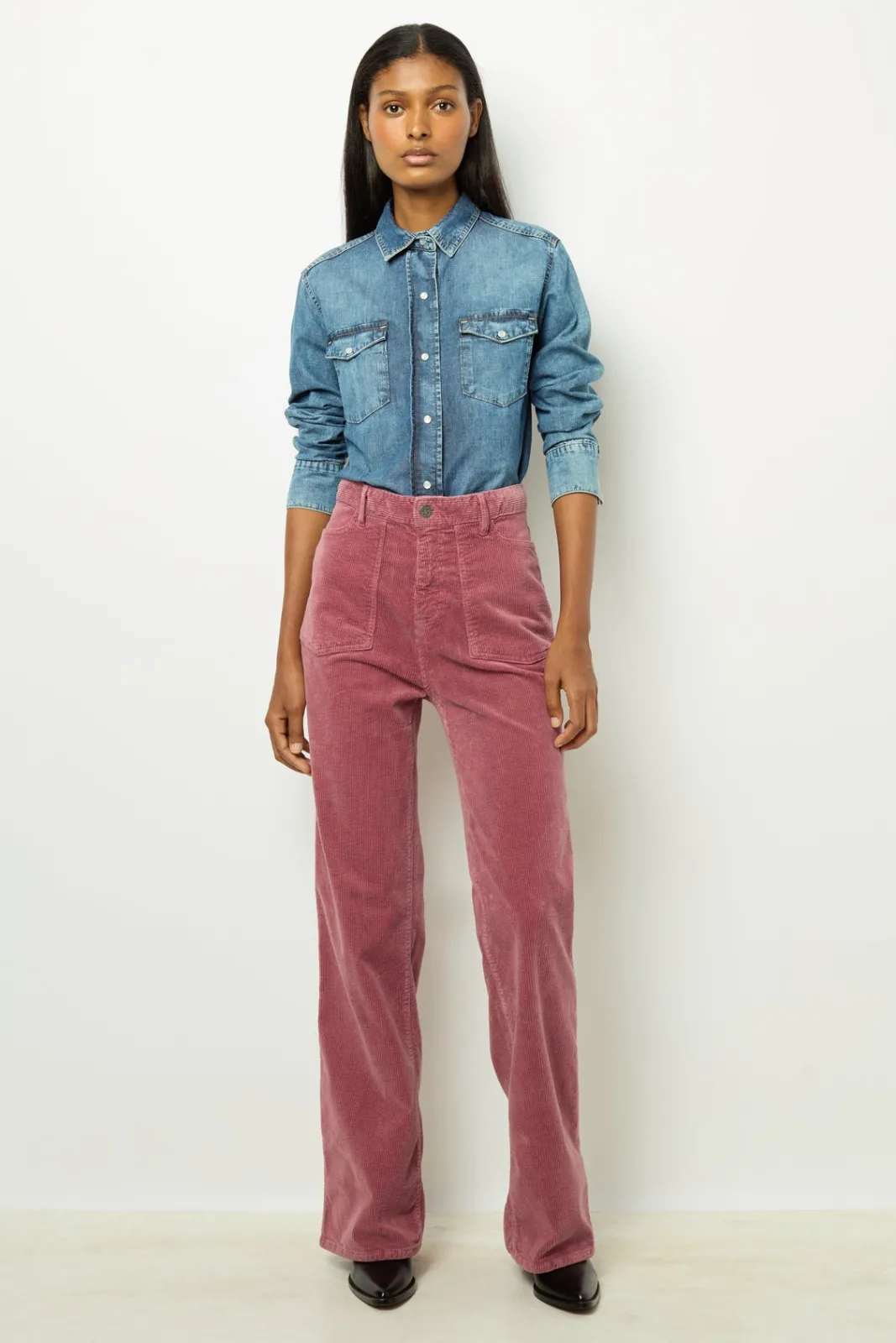 Outlet Flared corduroy pants - NAZIA Trousers