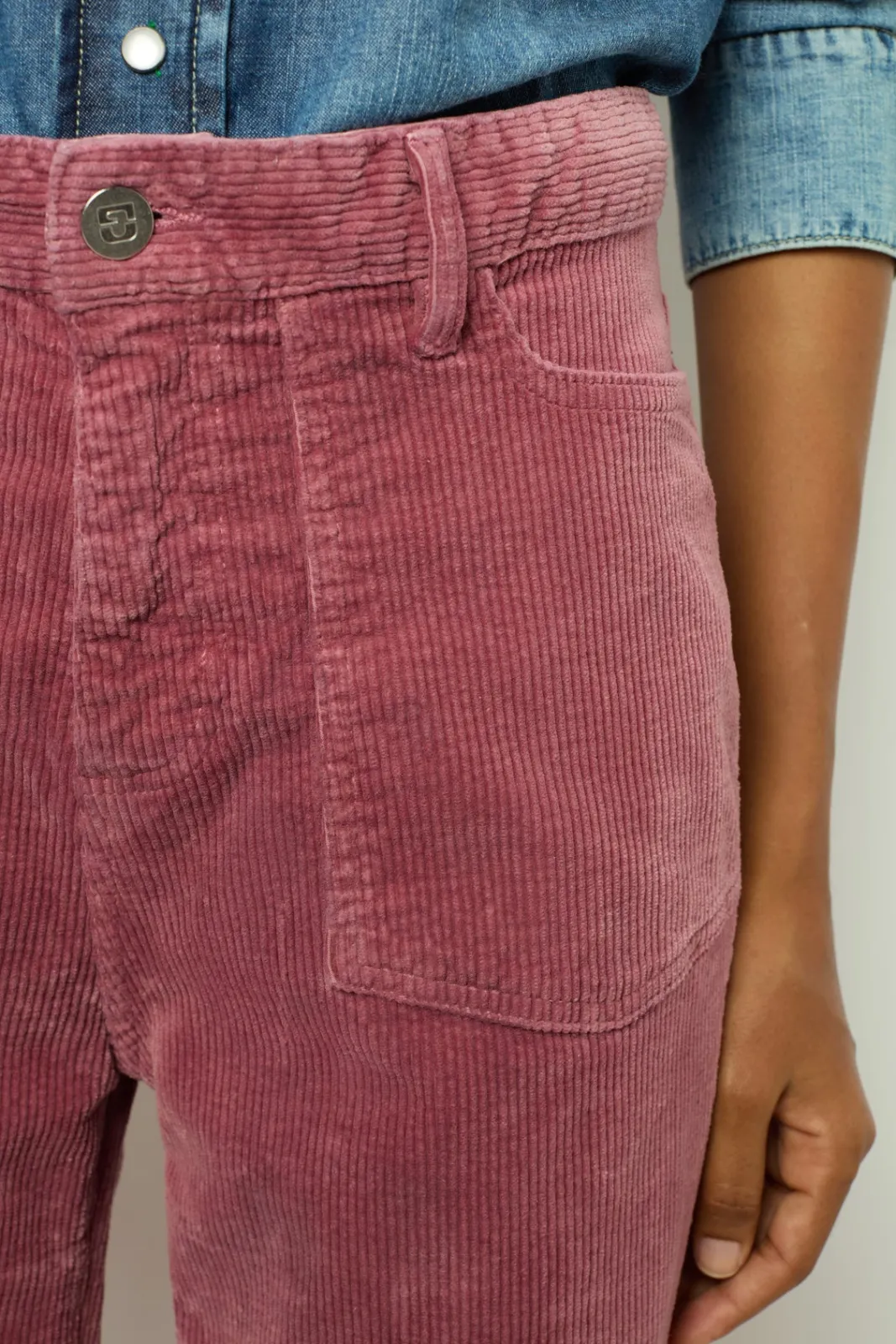 Outlet Flared corduroy pants - NAZIA Trousers