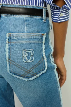 Sale Flared with fringes - ANNA Trousers