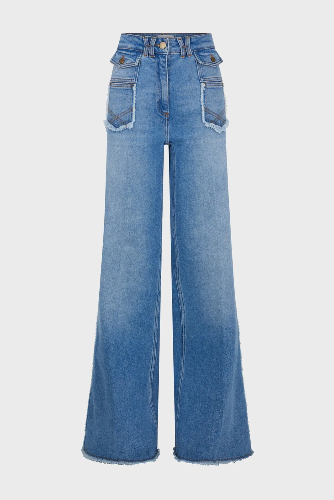 Sale Flared with fringes - ANNA Trousers