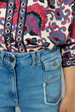 Online Flared jeans with fringes - ANNA Shirts & Blouses