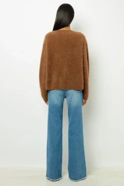 Online Flared jeans with fringes - ANNA Knitwear