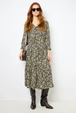 Sale Floral fluid maxi dress - SOLYA Dresses