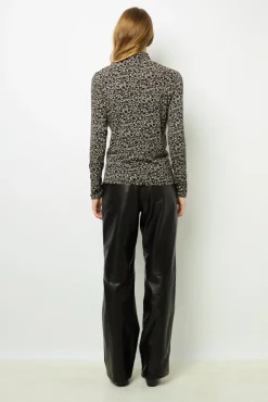 Fashion Floral turtleneck sweater - AURELIE Tops & T-Shirts