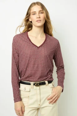 Online Geometric print T-shirt - AYLA Tops & T-Shirts