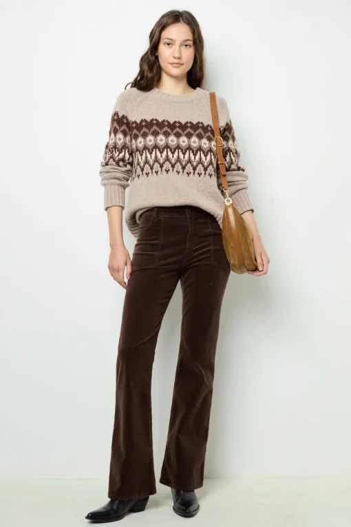 Best Geometric wool sweater - JANINA Knitwear