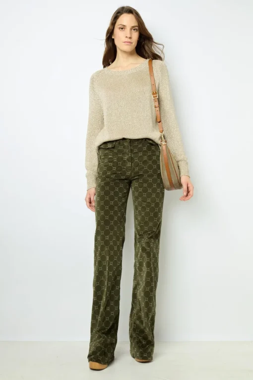 Sale Golden lurex sweater - JAYLIN Knitwear