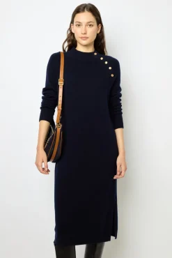 Online Half-moon bag in suede leather - LE SUZANNE Dresses