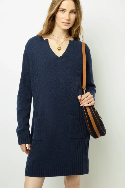 Fashion Half-moon bag in suede leather - LE SUZANNE Dresses