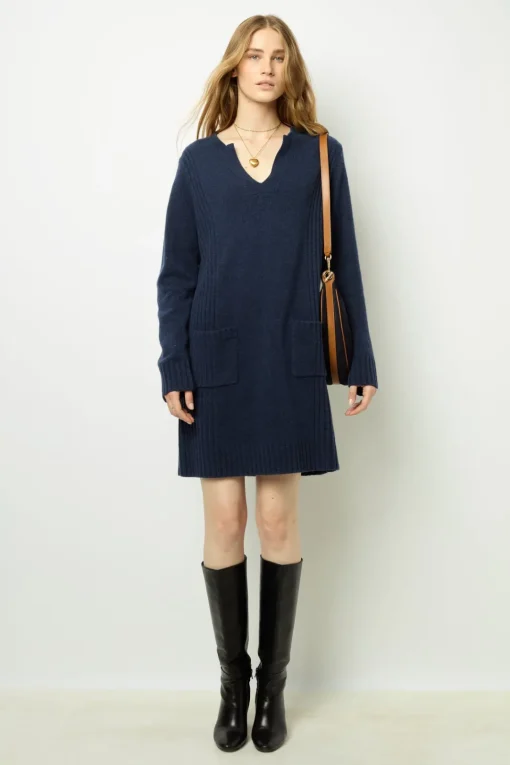 Fashion Half-moon bag in suede leather - LE SUZANNE Dresses