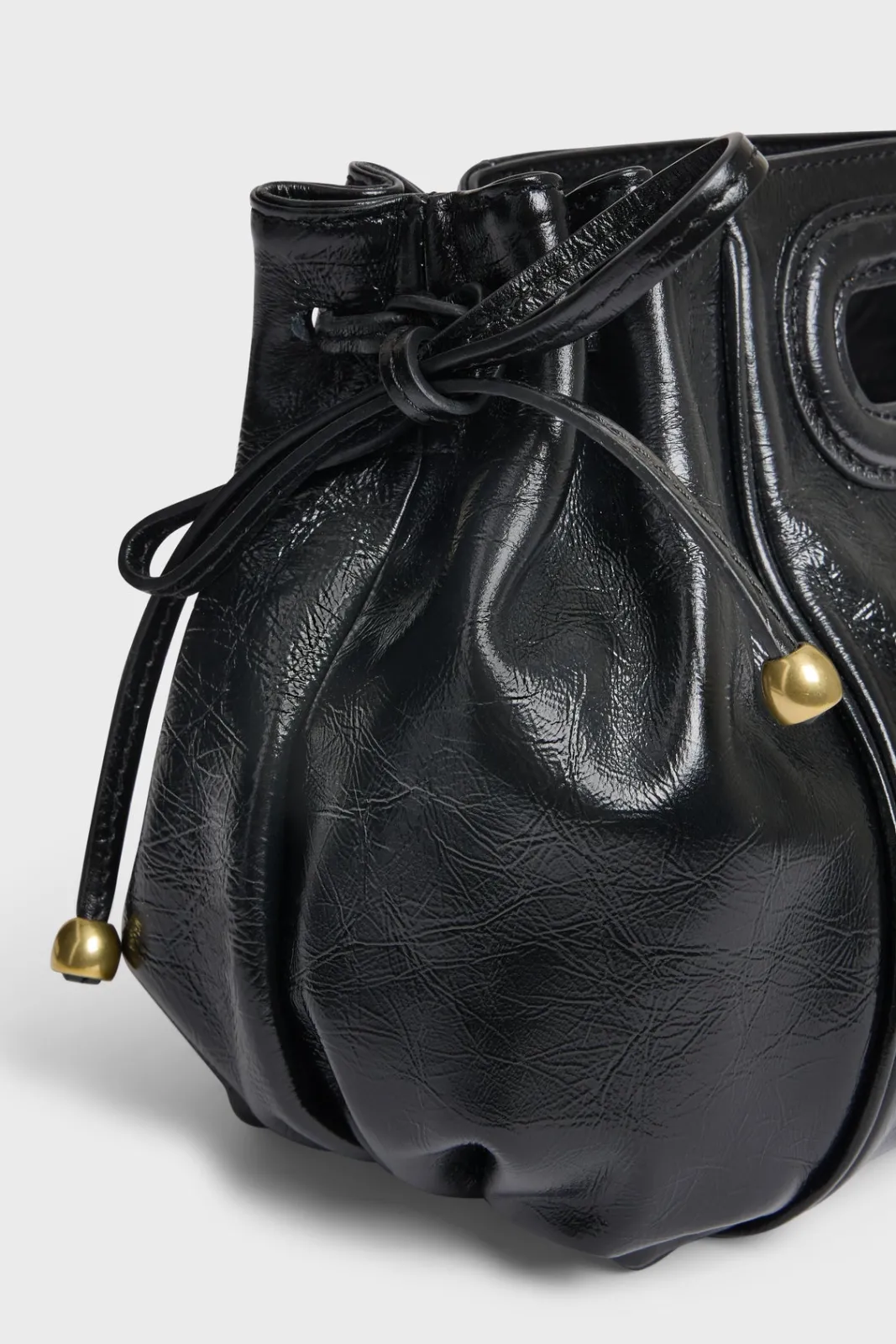 Best Handbag in crumpled leather - MINI DANY Shoulder Bags