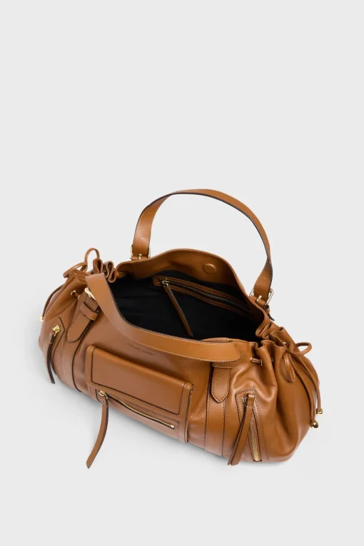 Online Handbag in leather with pocket - ST GERMAIN Handbag
