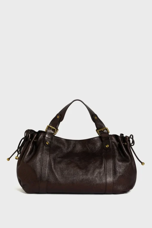 Discount Handbag in metallic leather - 24H The Iconic 24H|Handbag