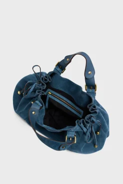 Outlet Handbag in suede leather - 24H The Iconic 24H|Handbag