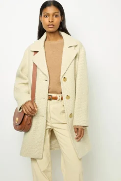 New Herringbone loose coat - LEONETTE Coats