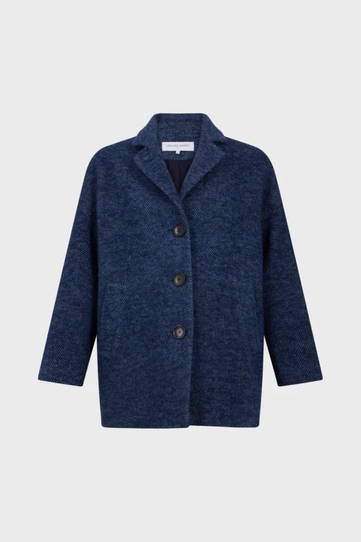 Clearance Herringbone short coat - LEDA Coats