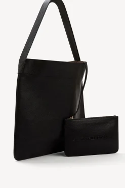 Outlet Hobo bag in grainy leather metallic inside - LADY Handbag