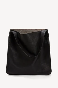 Outlet Hobo bag in grainy leather metallic inside - LADY Handbag