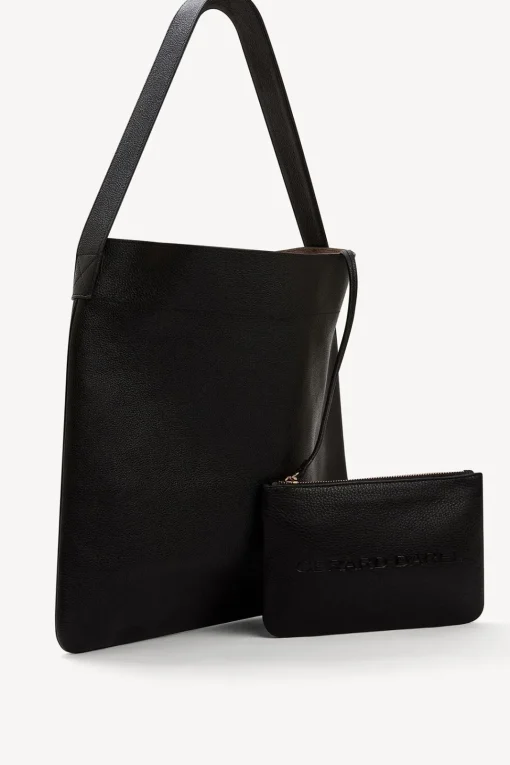 Outlet Hobo bag in grainy leather metallic inside - LADY Handbag
