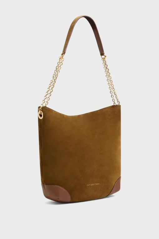 Discount Hobo bag in "])self.__next_f.push([1,"suede leather - LE CHARLOTTE Handbag|Shoulder Bags