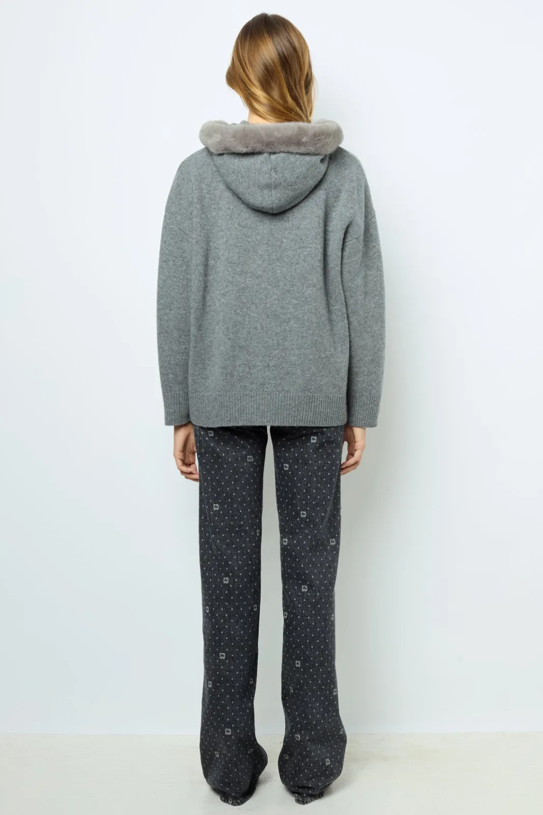 Clearance Hooded cashmere cardigan - JOSSELINE Knitwear