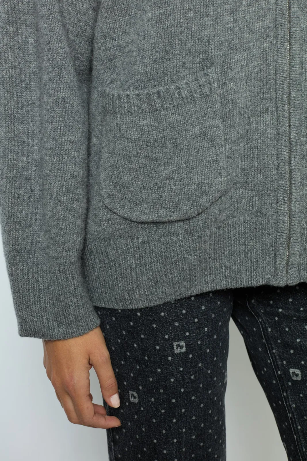 Clearance Hooded cashmere cardigan - JOSSELINE Knitwear